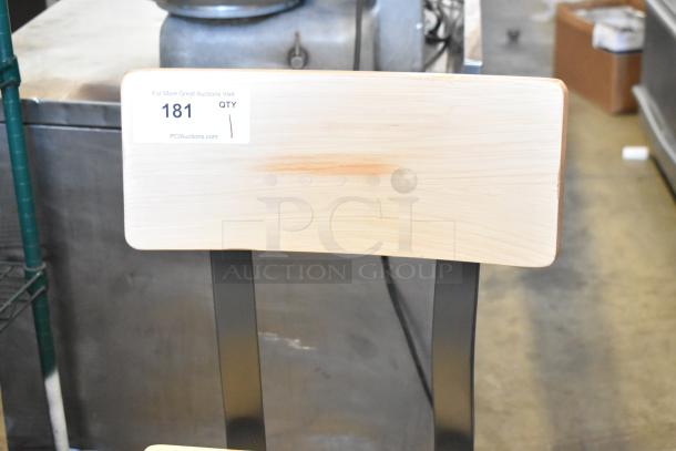 BRAND NEW SCRATCH AND DENT! Lancaster Table & Seating Wooden and Metal Bar Height Chair - Image 3 of 4