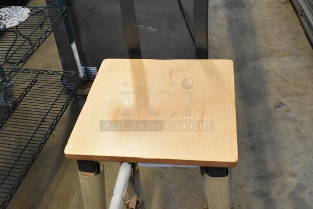 BRAND NEW SCRATCH AND DENT! Lancaster Table & Seating Wooden and Metal Bar Height Chair - Image 4 of 4