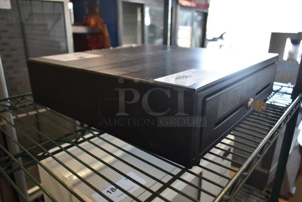 Toast Black Metal Cash Drawer w/ Key. - Image 2 of 5
