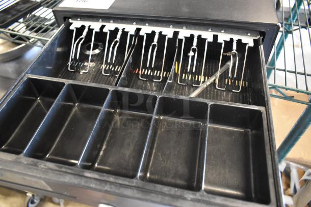 Toast Black Metal Cash Drawer w/ Key. - Image 4 of 5