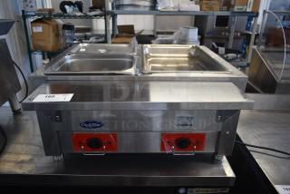 2021 Cook Rite CSTEA-2 Stainless Steel Commercial Countertop Electric Powered 2 Bay Food Warmer. 120 Volts, 1 Phase.