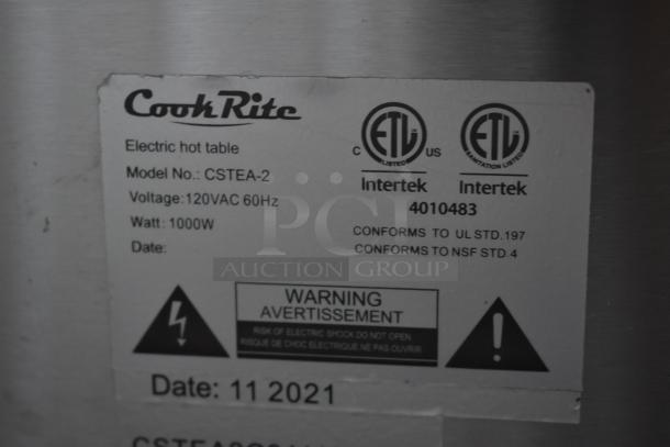 2021 Cook Rite CSTEA-2 Stainless Steel Commercial Countertop Electric Powered 2 Bay Food Warmer. 120 Volts, 1 Phase. - Image 7 of 8