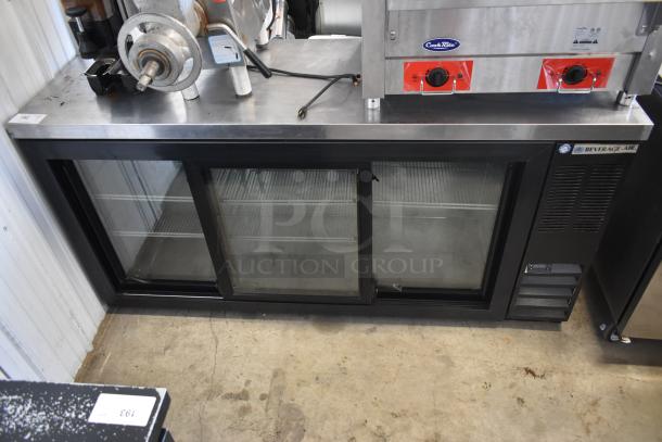 Beverage Air BB72HC-1-GS-B-27 Metal Commercial 3 Door Back Bar Cooler Merchandiser. 115 Volts, 1 Phase. - Image 1 of 8