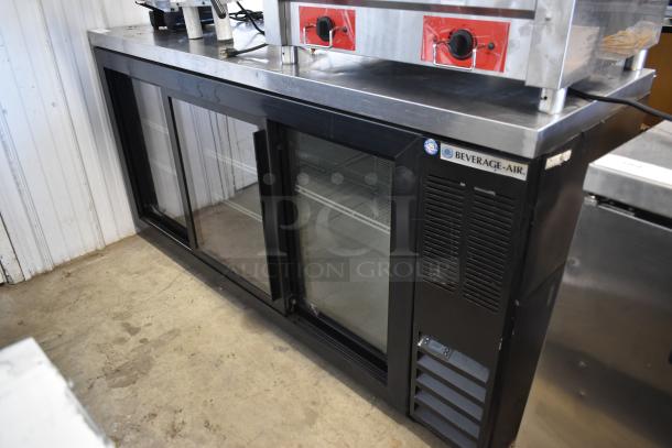 Beverage Air BB72HC-1-GS-B-27 Metal Commercial 3 Door Back Bar Cooler Merchandiser. 115 Volts, 1 Phase. - Image 2 of 8