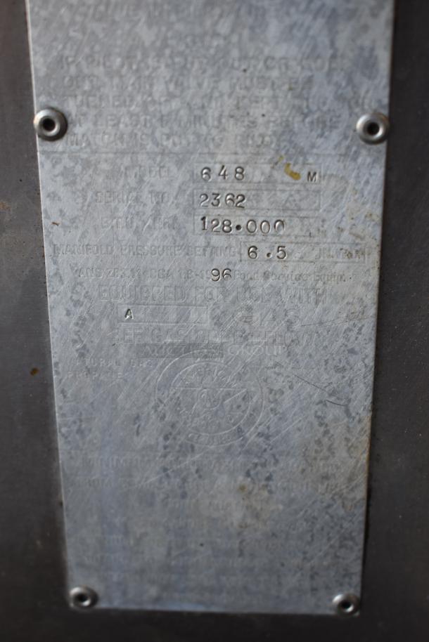 2 Bari 648 Stainless Steel Commercial Natural Gas Powered Single Deck Pizza Oven. 128,000 BTU. 2 Times Your Bid! - Image 10 of 11
