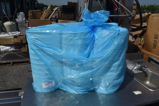 BRAND NEW SCRATCH AND DENT! Lot of White Poly Buckets - Image 1 of 4