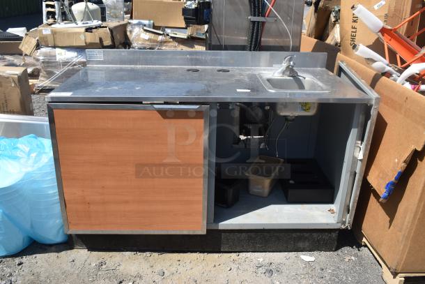 Duke SUBPS-60-RM Stainless Steel Commercial Counter w/ Sink Basin and 1 Door. - Image 1 of 6