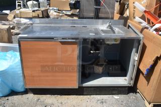 Duke SUBPS-60-RM Stainless Steel Commercial Counter w/ Sink Basin and 1 Door.