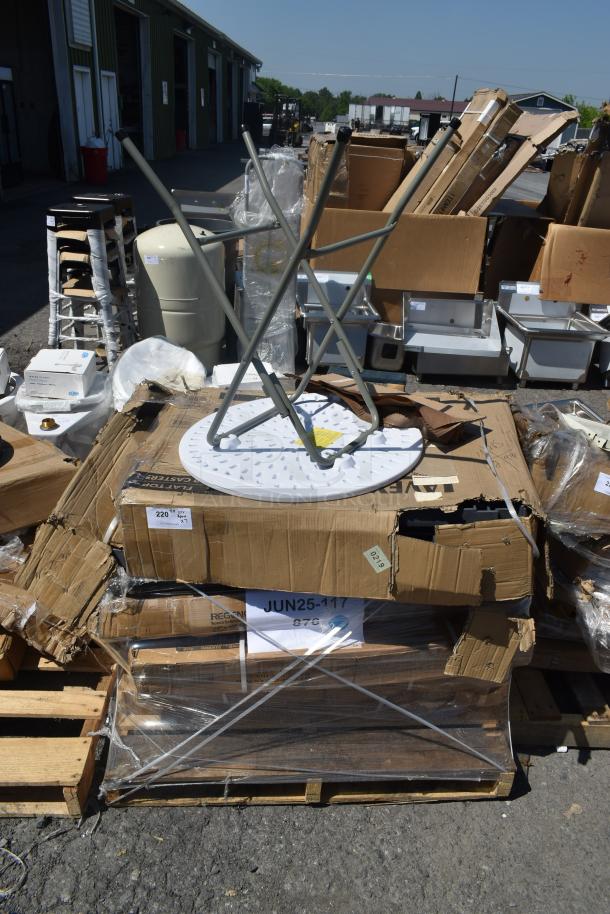 7 BRAND NEW SCRATCH AND DENT! Items Including 24x36 black epoxy shelf, KIT COMPONENT OF 465B1836KE5- RECEIVED A WIRE SHELF, QTY 1 DIT. 7 Times Your Bid! - Image 1 of 4