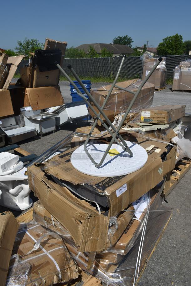 7 BRAND NEW SCRATCH AND DENT! Items Including 24x36 black epoxy shelf, KIT COMPONENT OF 465B1836KE5- RECEIVED A WIRE SHELF, QTY 1 DIT. 7 Times Your Bid! - Image 2 of 4