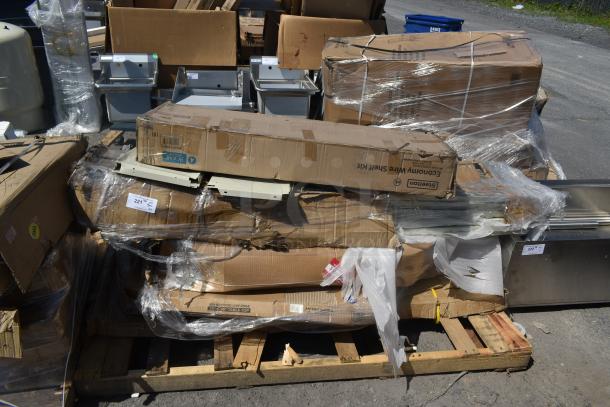 6 BRAND NEW SCRATCH AND DENT! Items Including Wire Shelving Unit, Wooden Tabletop and Work Table. See Details for More Information. 6 Times Your Bid! - Image 1 of 6