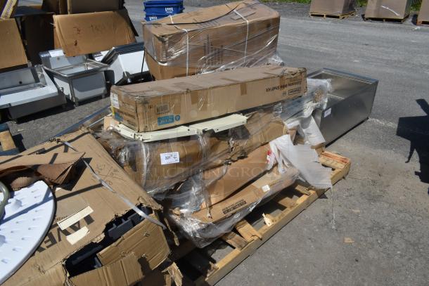 6 BRAND NEW SCRATCH AND DENT! Items Including Wire Shelving Unit, Wooden Tabletop and Work Table. See Details for More Information. 6 Times Your Bid! - Image 2 of 6