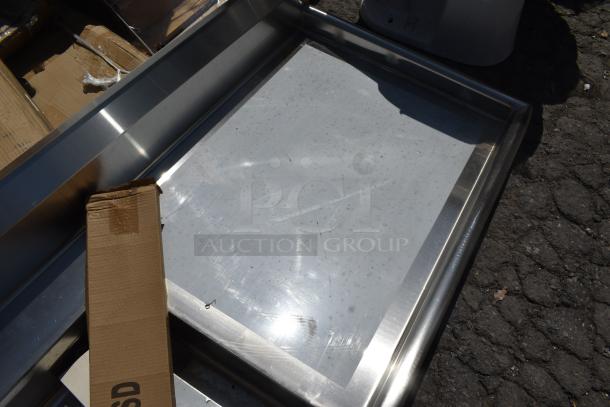 BRAND NEW SCRATCH AND DENT! Regency 600UDT60L 60" 16-Gauge Stainless Steel Soiled / Dirty Undercounter Dishtable - Left Drainboard - Image 5 of 6