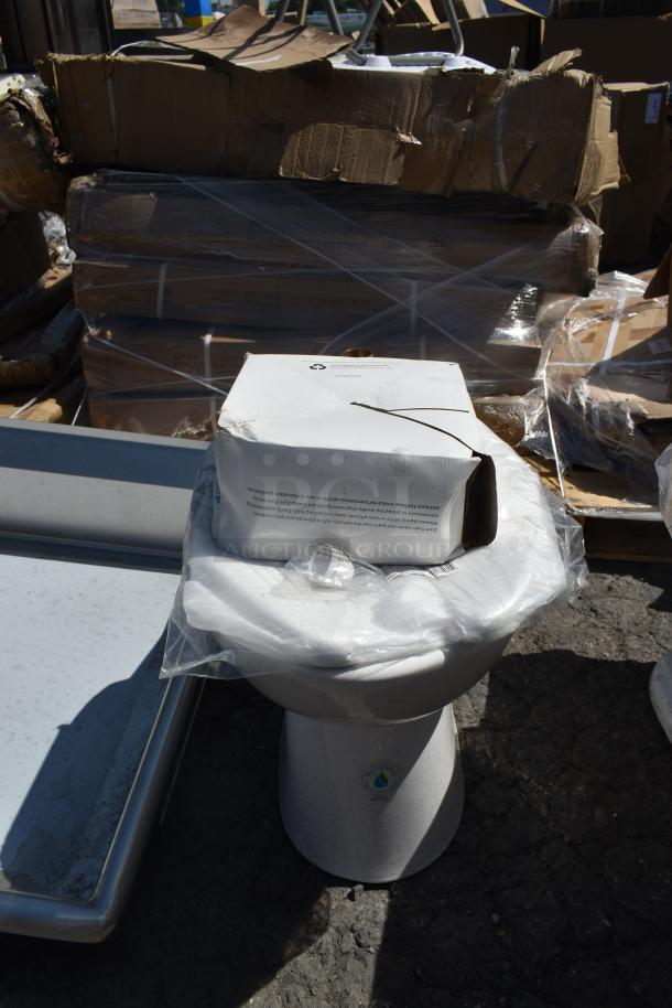 BRAND NEW SCRATCH AND DENT! Zurn Toilet w/ Water Closet Flush Valve. No Tank. - Image 1 of 5