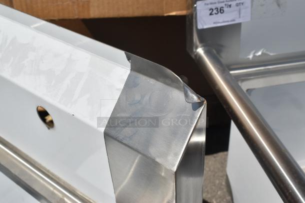 BRAND NEW SCRATCH AND DENT! Steelton 522CS11818N 23 1/2" 18-Gauge Stainless Steel One Compartment Commercial Sink without Drainboard - 18" x 18" x 12" Bowl - Image 4 of 7