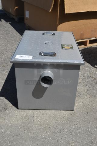 BRAND NEW SCRATCH AND DENT! Regency 600GT20 40 lb. 20 GPM Grease Trap with 3" Non-Threaded Connections