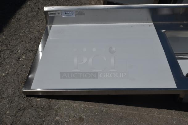 BRAND NEW SCRATCH AND DENT! Steelton 522TS3060R 30" x 60" 18 Gauge Stainless Steel Work Table with Sink - Sink on Right. No Legs. - Image 3 of 7
