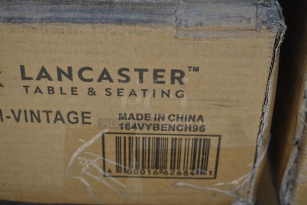 4 BRAND NEW SCRATCH AND DENT! Items Including 164VYBENCH96 Lancaster Table & Seating Vineyard 8' Barrel Brown Outdoor Folding Bench 12" x 96", 600DR2020 Regency 20" x 20" x 5" Drawer with Stainless Steel Front. 4 Times Your Bid! - Image 4 of 7