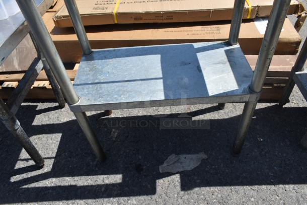 Stainless Steel Table w/ Cut Out and Metal Under Shelf. - Image 5 of 6