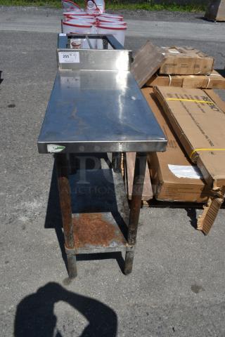Regency Stainless Steel Table w/ Metal Under Shelf.