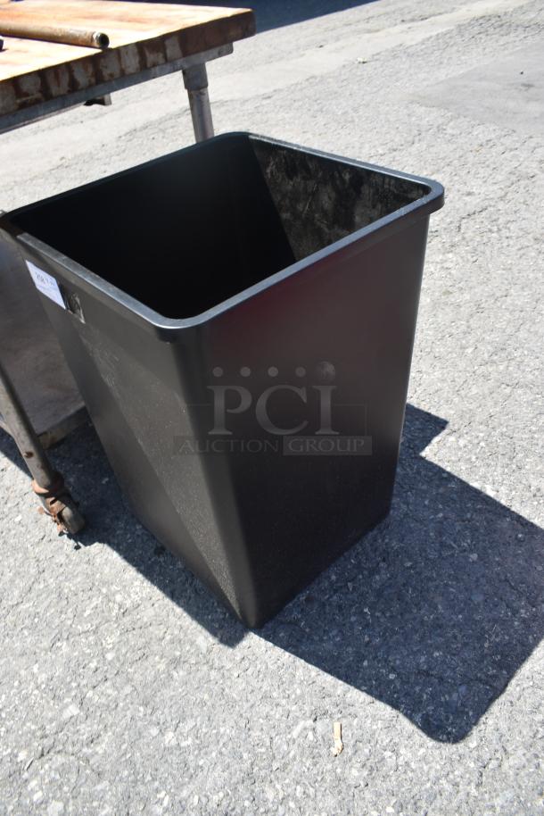 Black Poly Trash Can. - Image 2 of 3