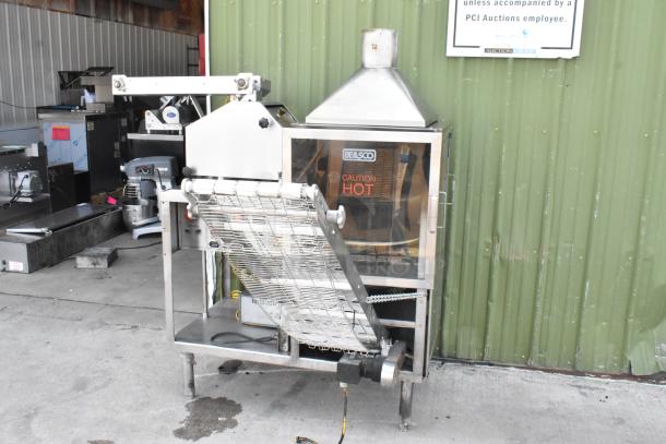 BE&SCO Stainless Steel Commercial Floor Style Natural Gas Powered Flour Tortilla Press / Oven Combo Machine. Appears to Be Model Beta 900. Appears to be 240 Volts, 1 Phase. - Image 2 of 19