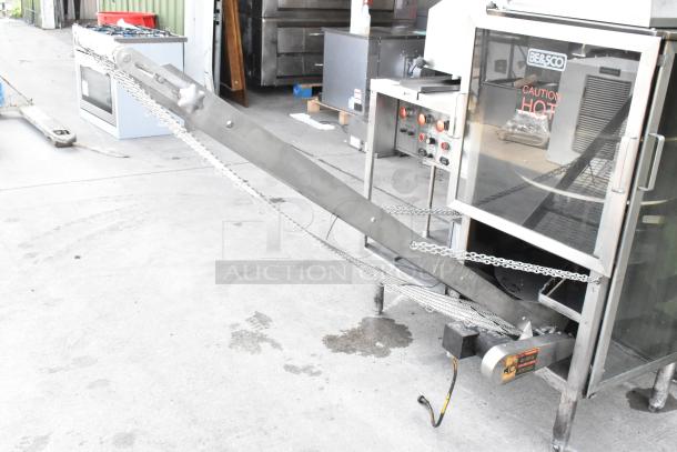 BE&SCO Stainless Steel Commercial Floor Style Natural Gas Powered Flour Tortilla Press / Oven Combo Machine. Appears to Be Model Beta 900. Appears to be 240 Volts, 1 Phase. - Image 9 of 19