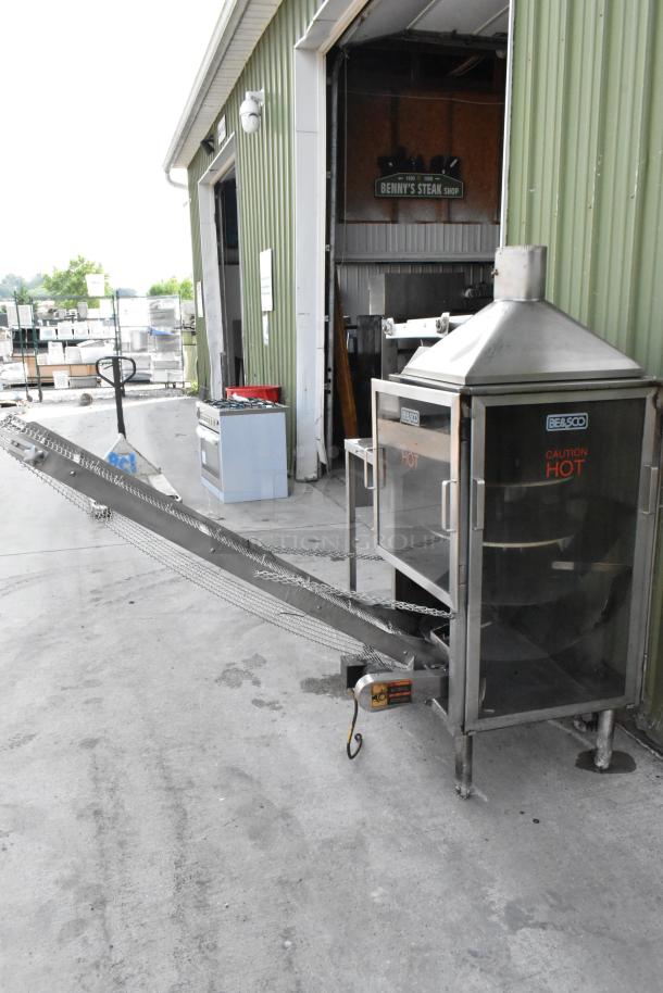 BE&SCO Stainless Steel Commercial Floor Style Natural Gas Powered Flour Tortilla Press / Oven Combo Machine. Appears to Be Model Beta 900. Appears to be 240 Volts, 1 Phase. - Image 10 of 19