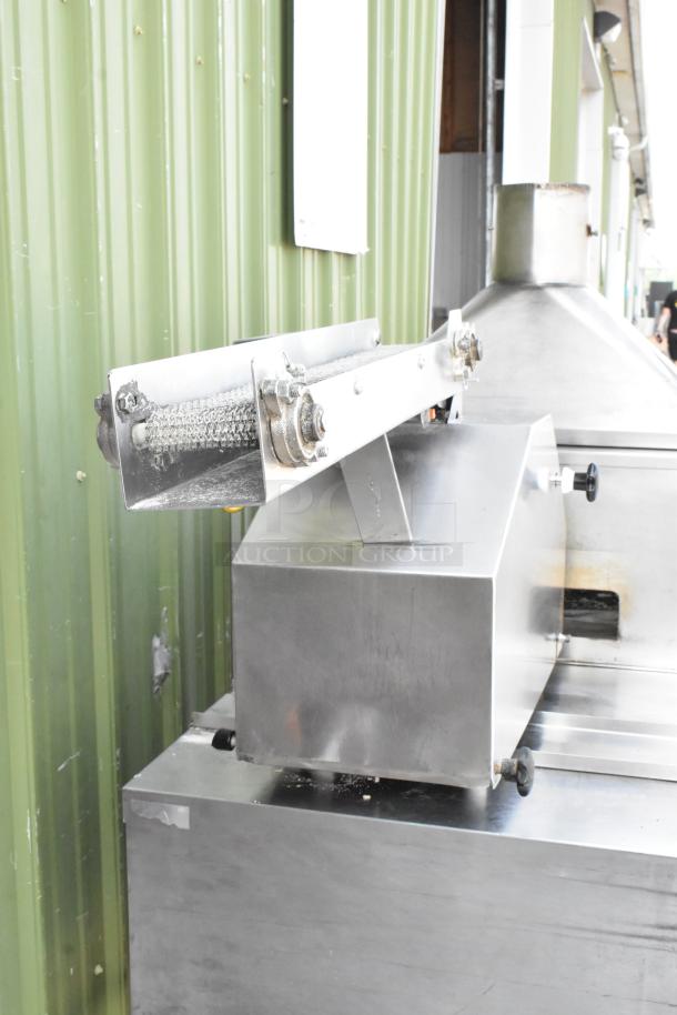 BE&SCO Stainless Steel Commercial Floor Style Natural Gas Powered Flour Tortilla Press / Oven Combo Machine. Appears to Be Model Beta 900. Appears to be 240 Volts, 1 Phase. - Image 12 of 19