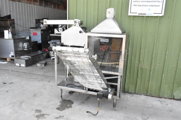 BE&SCO Stainless Steel Commercial Floor Style Natural Gas Powered Flour Tortilla Press / Oven Combo Machine. Appears to Be Model Beta 900. Appears to be 240 Volts, 1 Phase. - Image 13 of 19