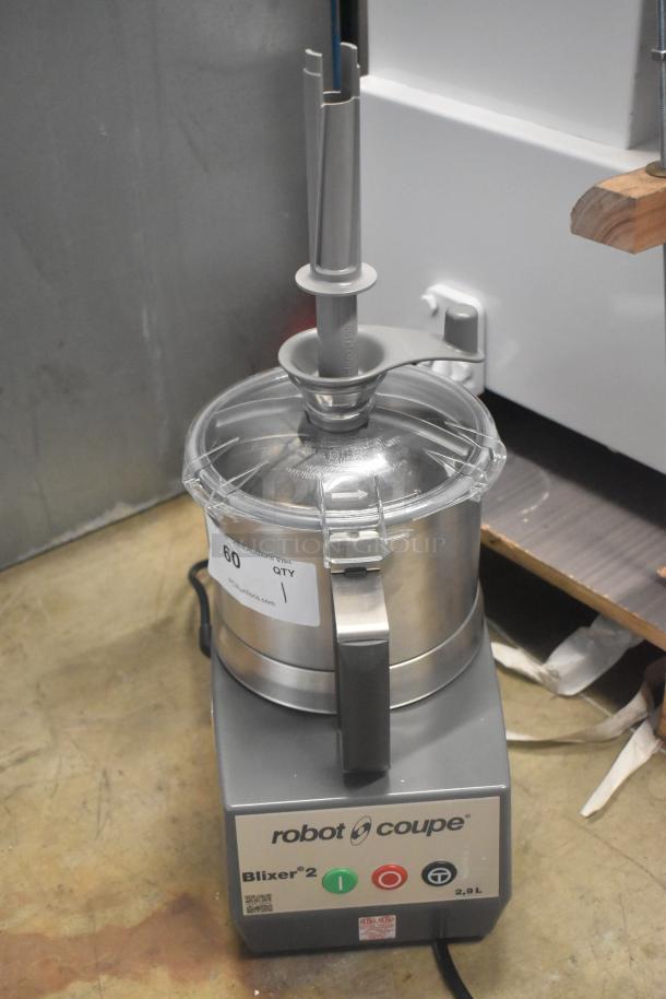 BRAND NEW SCRATCH AND DENT! Robot Coupe Blixer 2 Metal Commercial Countertop Food Processor w/ S Blade. 120 Volts, 1 Phase. Tested and Working! - Image 9 of 11