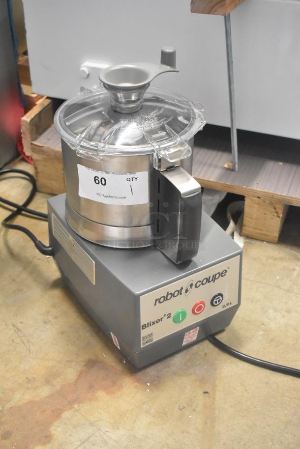 BRAND NEW SCRATCH AND DENT! Robot Coupe Blixer 2 Metal Commercial Countertop Food Processor w/ S Blade. 120 Volts, 1 Phase. Tested and Working! - Image 10 of 11