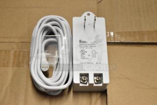 Ktec AC Adaptor Model KSA-11B-075150HU, input 100-240V, output 7.5V, 1.5A, includes coiled white cable, new condition.