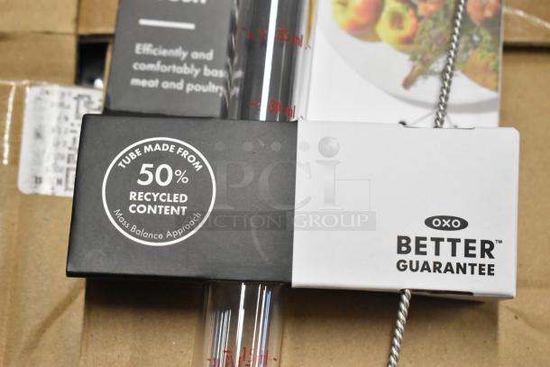 Oxo baster with 50% recycled content tube, clear markings, and Better Guarantee label. New condition.