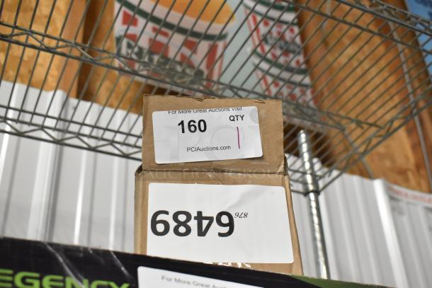 Auction box with labels indicating lot number 160 and quantity 1 from PCIAuctions.com.