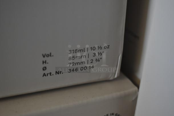 Box with printed specifications: Volume 316ml/10 ½ oz, Height 85mm/3 ⅓", Diameter 72mm/2 ¾", Article Number 346 00 14.
