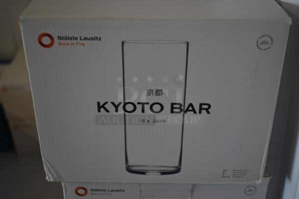 Stölzle Lausitz Kyoto Bar set of 6 juice glasses, new in packaging, 434ml capacity, made in Germany.