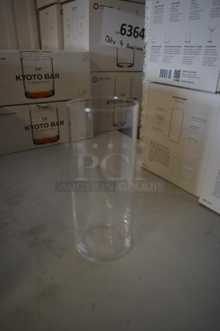 Stölzle Lausitz Kyoto Bar glass, clear, 6 in a box, premium quality. Boxes indicate stock available, label reads "Qty 4 Available."