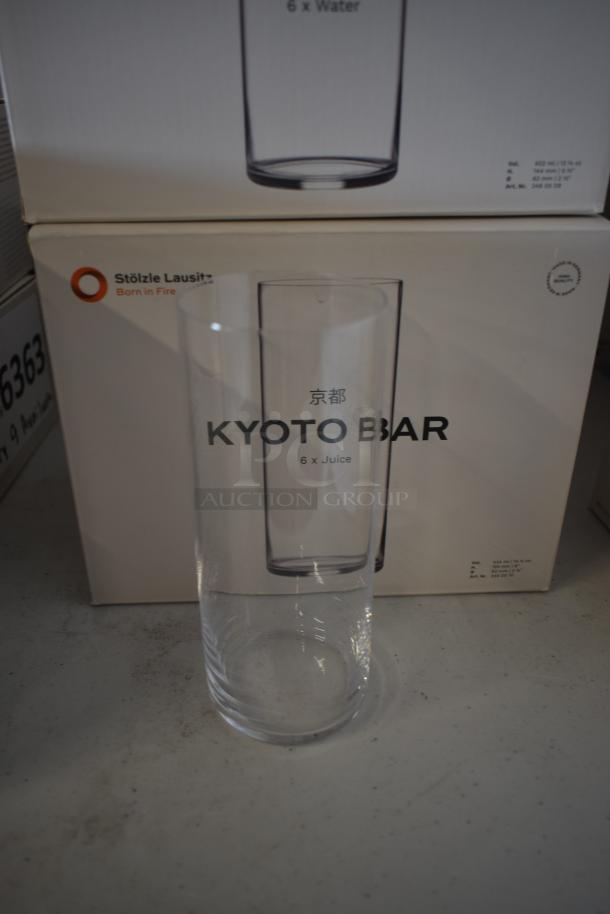 Stölzle Lausitz Kyoto Bar glass, clear, marked "6 x Juice", 462 ml capacity, new in box.