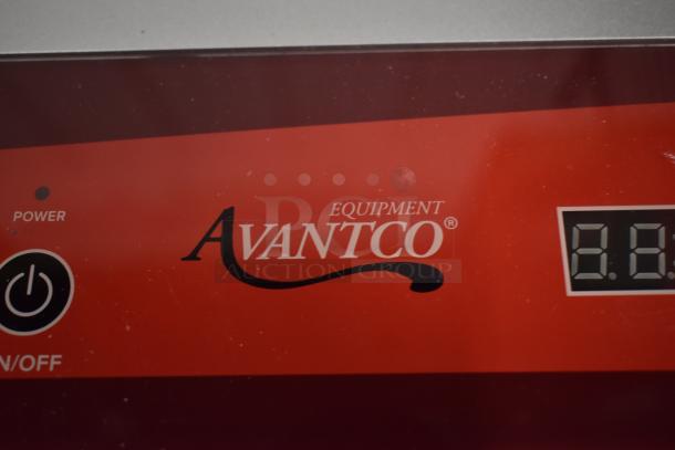 Avantco equipment display panel, featuring a power button and digital screen in good condition.