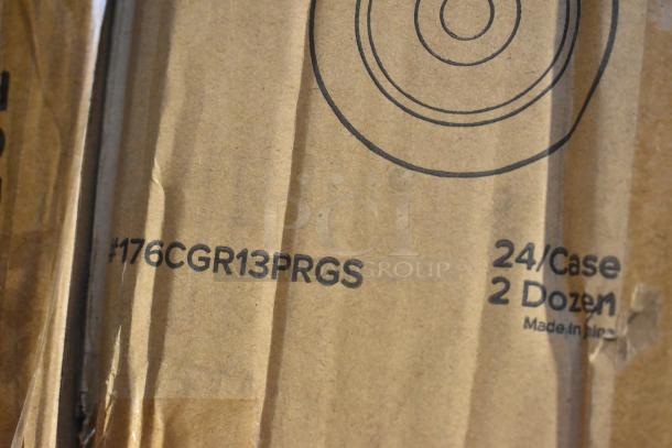 Cardboard box marked "#176CGR13PRGS, 24/Case, 2 Dozen, Made in China." Box shows slight creases.