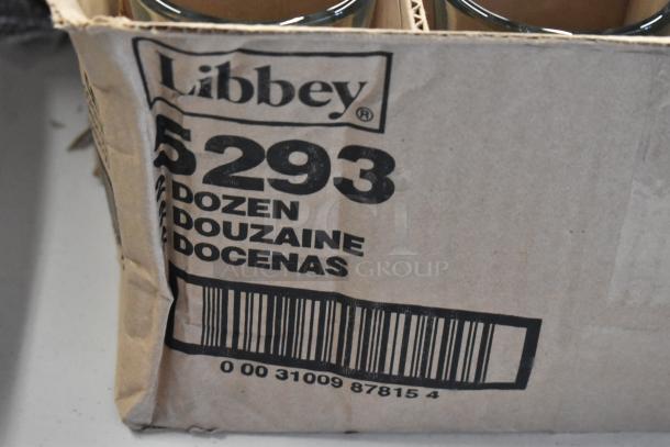 Libbey box with twelve glass items, labeled "5293 Dozen." Packaging shows barcode 00031009878154.