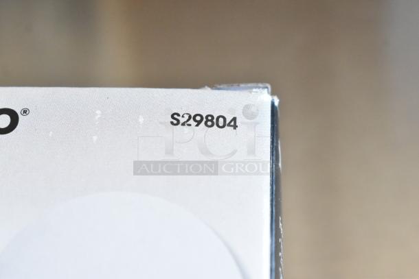 Close-up of a box corner with the marking "S29804" printed on the side, indicating a product model or serial number.