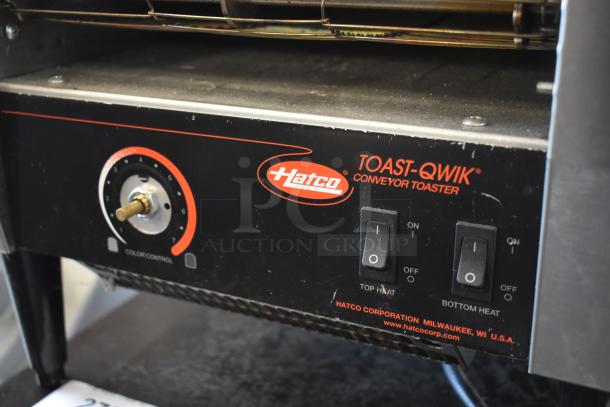 Hatco Toast-Qwik conveyor toaster with adjustable color control and heat switches, used condition.