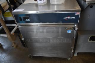 Alto-Shaam stainless steel food warmer, Halo Heat technology, model number visible, minimal wear, ideal for commercial use.