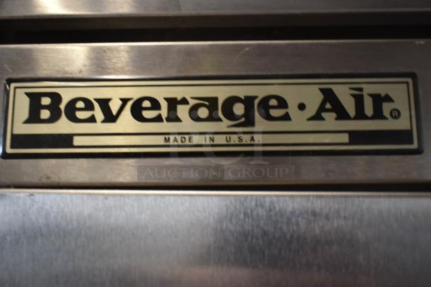 Beverage-Air metal appliance with visible logo and "Made in U.S.A." marking, showcasing durability and American manufacturing.