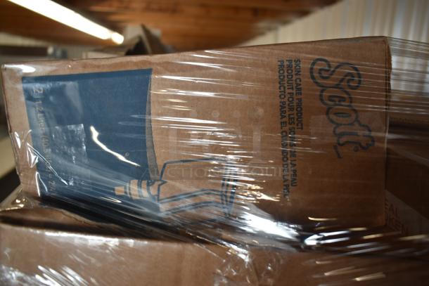 Box of Scott skin care products wrapped in plastic, 2 1/2 liters per box. Packaging in good condition.