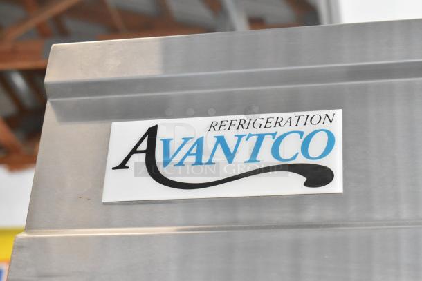 LIKE NEW! Avantco 178CFD2FF Stainless Steel Commercial 2 Door Reach In Freezer w/ Poly Coated Racks on Commercial Casters. 115 Volts, 1 Phase. - Image 11 of 17