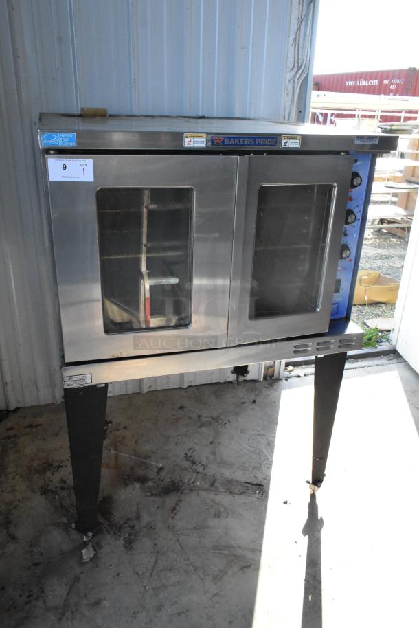 Bakers Pride Cyclone Stainless Steel Commercial Full Size Convection Oven w/ View Through Doors, Metal Oven Racks and Thermostatic Controls on Metal Legs. 208/240 Volts. - Image 2 of 15