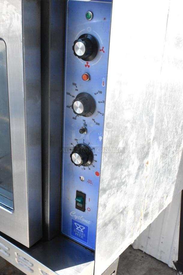 Bakers Pride Cyclone Stainless Steel Commercial Full Size Convection Oven w/ View Through Doors, Metal Oven Racks and Thermostatic Controls on Metal Legs. 208/240 Volts. - Image 12 of 15